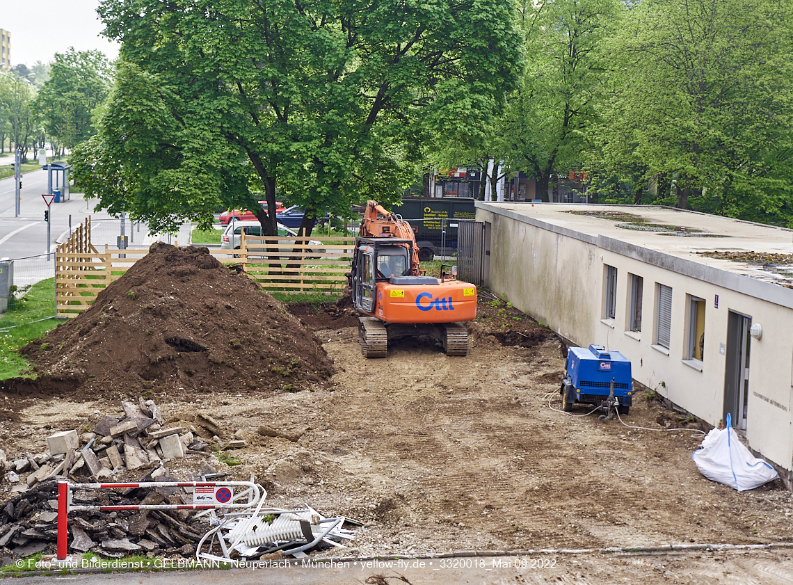 09.05.2022 - Baustelle am Haus für Kinder in Neuperlach